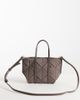 Calvin Klein Calvin Klein woven suede mini tote bag with crossbody strap in brown-Neutral - 4