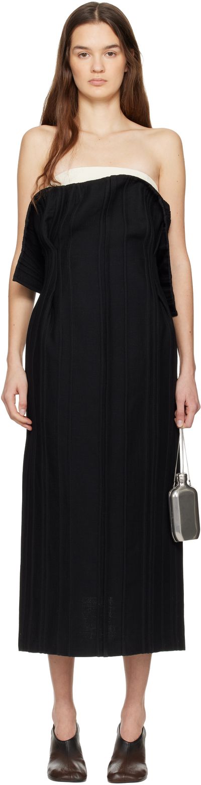calvin klein black midi dress Calvin Klein Women's Crepe Midi Dress - Black