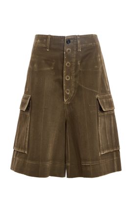 Calvin Klein Collection Calvin Klein Collection Oversized Cotton Cargo Shorts