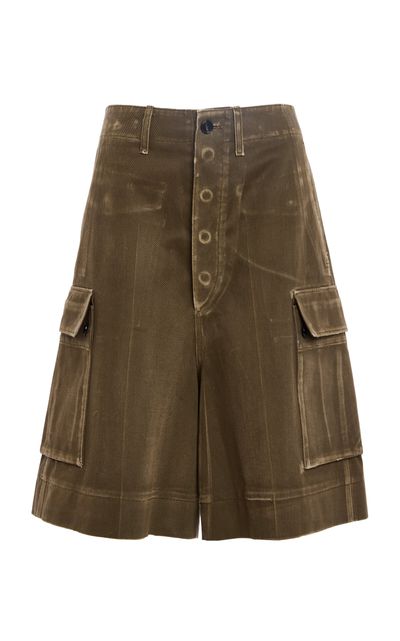 Calvin Klein Collection Calvin Klein Collection Oversized Cotton Cargo Shorts