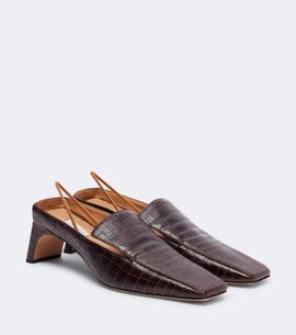 Calvin Klein Collection Calvin Klein Collection Tilda croc-effect leather slingback pumps