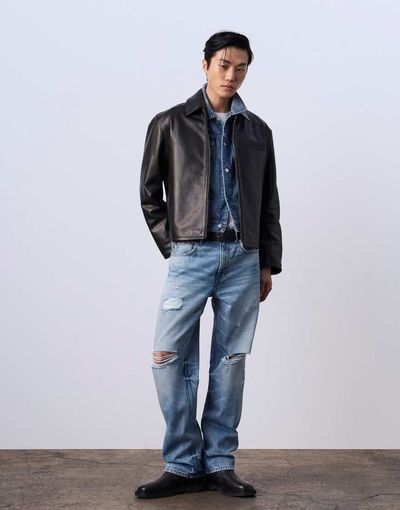 Calvin Klein Jeans Calvin Klein Jeans x Jung Kook Rebel racer jacket in black
