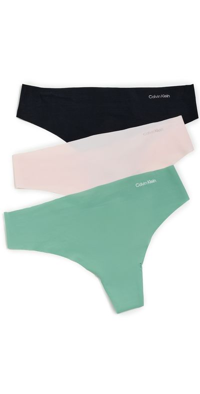 Calvin Klein Underwear Calvin Klein Underwear Invisibles Thong 3 Pack Multi