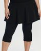Calypsa Calypsa Plus Size Flared Swim Skort With Capri Leggings - 1