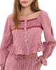 CAMI NYC CAMI NYC Anabela Blouse Berry Gingham - 1