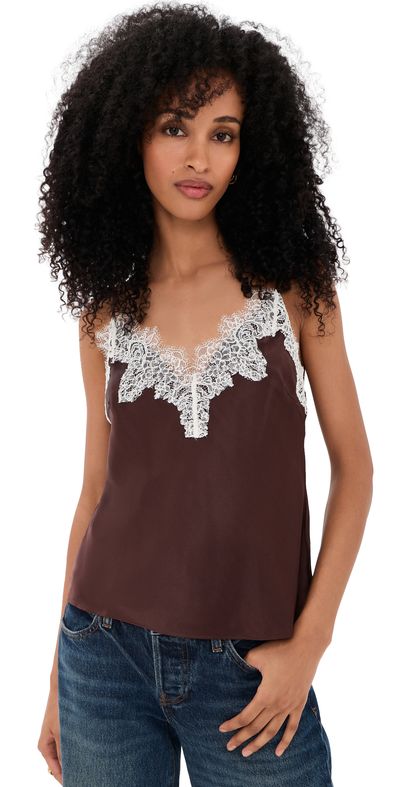 CAMI NYC CAMI NYC Annika Camisole Chocolate/Ivory
