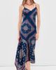 CAMI NYC CAMI NYC Becky Lace Trim Silk Dress Mariner's Bandana - 2
