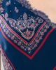 CAMI NYC CAMI NYC Becky Lace Trim Silk Dress Mariner's Bandana - 6