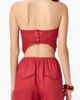 CAMI NYC CAMI NYC Gael Strapless Handkerchief Hem Linen Blend Camisole - 2