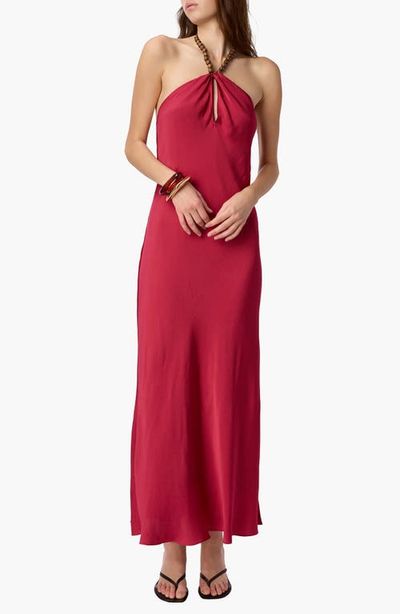 CAMI NYC CAMI NYC Giulia Hammered Silk Halter Dress