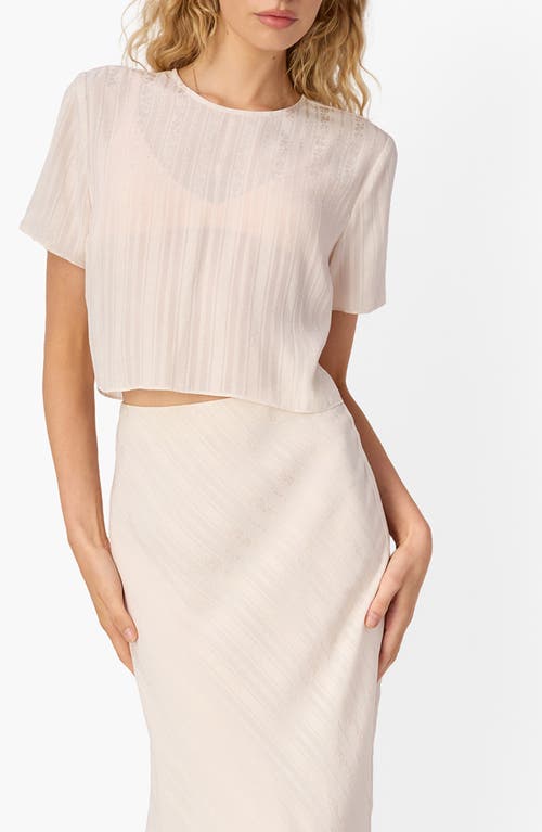 CAMI NYC CAMI NYC Josey Jacquard Stripe Semisheer Top