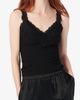 CAMI NYC CAMI NYC Lani Lace Trim Rib Tank Top - 1