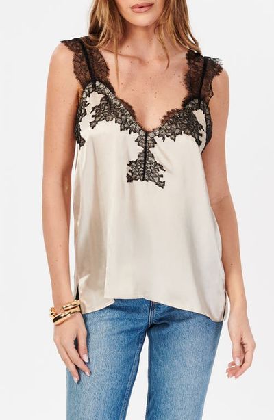 CAMI NYC CAMI NYC Lauren Lace Trim Silk Charmeuse Camisole