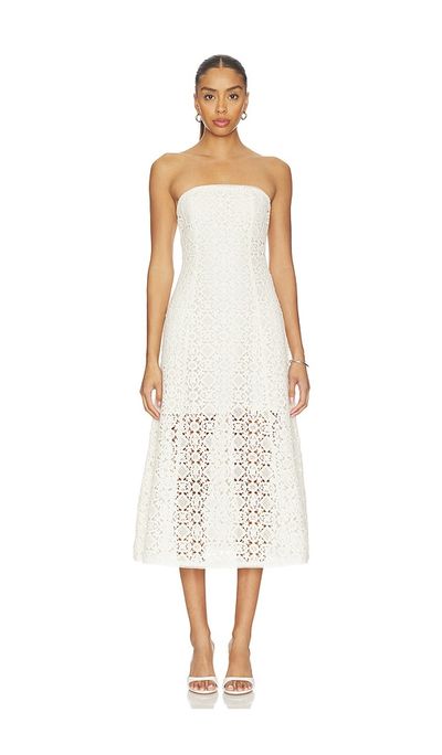 CAMI NYC CAMI NYC Lisboa Strapless Crochet Dress