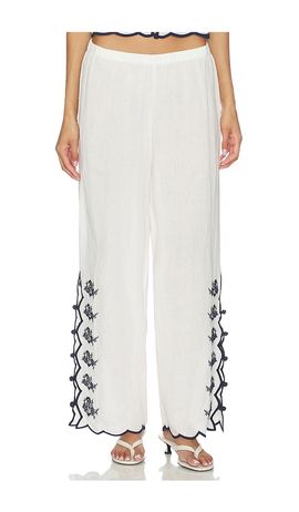 CAMI NYC CAMI NYC Madrid Embroidered Linen Pant