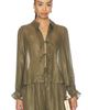 CAMI NYC CAMI NYC Niecey Metallic Chiffon Blouse - 1