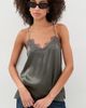 CAMI NYC CAMI NYC Racer Silk Camisole Gunmetal - 2