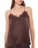 CAMI NYC CAMI NYC Racer Silk Charmeuse Camisole Chocolate - 1