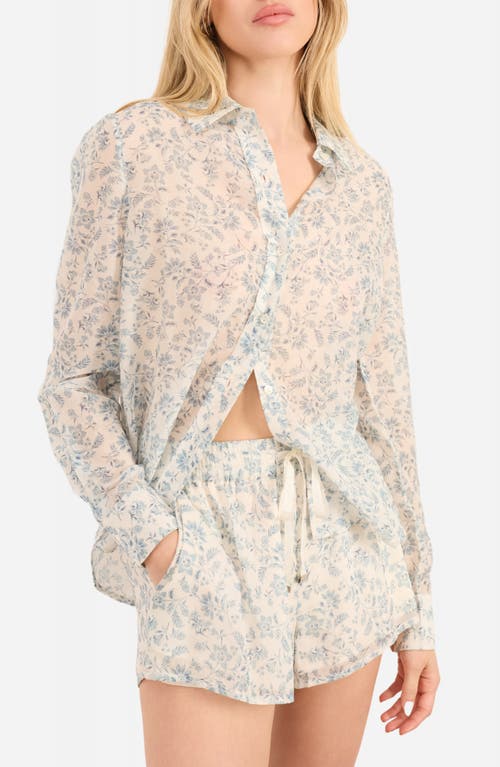 CAMI NYC CAMI NYC Rafella Floral Cotton & Silk Button-Up Shirt