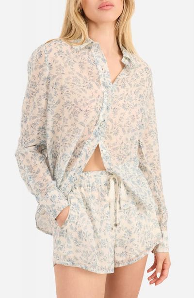 CAMI NYC CAMI NYC Rafella Floral Cotton & Silk Button-Up Shirt
