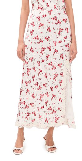 CAMI NYC CAMI NYC Teagan Hammered Satin Skirt Candied Rose