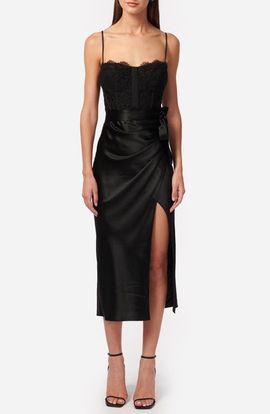 CAMI NYC CAMI NYC Tricia Lace & Satin Slipdress