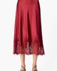 CAMI NYC CAMI NYC Vivienne Floral Lace Panel Stretch Silk Midi Skirt - 1
