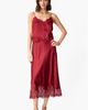 CAMI NYC CAMI NYC Vivienne Floral Lace Panel Stretch Silk Midi Skirt - 2