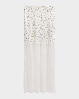 Cami NYC Flo Lace-Trim Midi Skirt