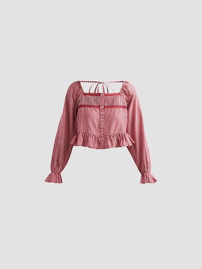 Cami NYC Women's Anabela Gingham Silk-Cotton Blouse