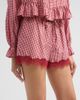 Cami NYC Women's Cassandra Gingham Cotton-Silk Lace-Trim Shorts - 5