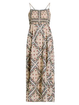 Cami NYC Women's Cecily Floral Cotton-Silk A-Line Midi-Dress