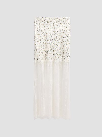 Cami NYC Women's Flo Lace-Trim Midi-Skirt