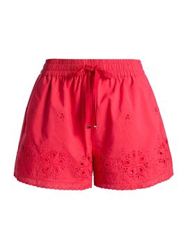 Cami NYC Women's Jorni Mid-Rise Cotton Eyelet Shorts