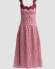 Cami NYC Women's Kairina Lace Gingham Midi Dress - 6