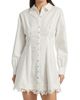 Cami NYC Women's Kimiko Lace-Trim Cotton Mini Shirtdress - 3
