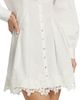 Cami NYC Women's Kimiko Lace-Trim Cotton Mini Shirtdress - 6