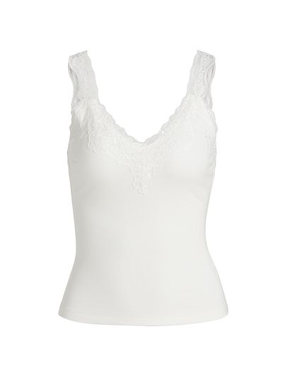 Cami NYC Women's Lace-Trim Rib-Knit Tank