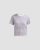 Cami NYC Women's Mattea Striped Imitation-Pearl-Embellished Cotton T-Shirt - 1