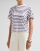 Cami NYC Women's Mattea Striped Imitation-Pearl-Embellished Cotton T-Shirt - 4