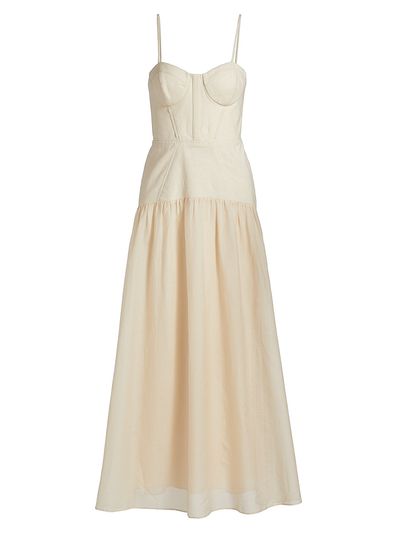 Cami NYC - Women's Palermo Linen Corset Maxi Dress Cami NYC - Women's Palermo Linen Corset Maxi Dress