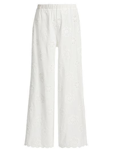 Cami NYC Women's Tiago High-Rise Anglaise Cotton Pants