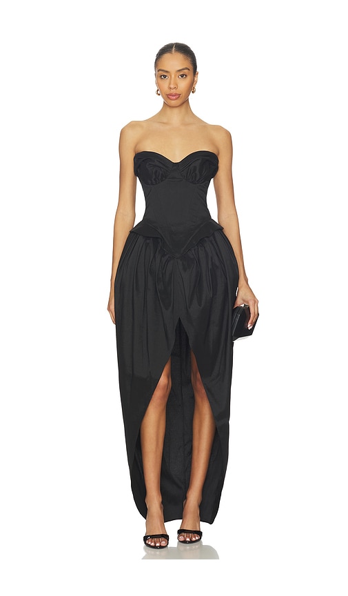 short sleeve wrap dress maxi collared short sleeve wrap maxi dress Black / Small