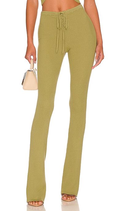 Camila Coelho Camila Coelho Artemis Lace Up Knit Pant