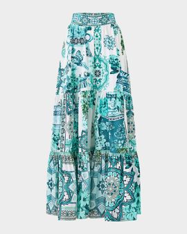 Camilla Balearic Bebe Tiered Maxi Skirt