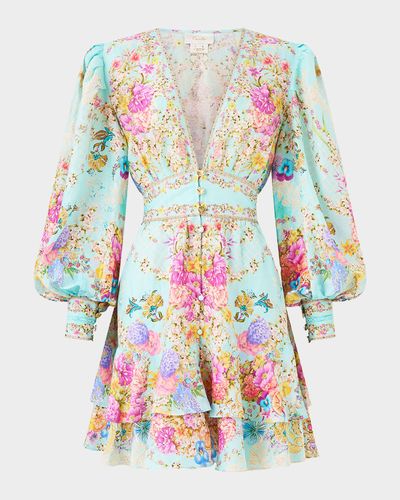 camilla a line frill dress Embroidered Ever After A Line Frill Dress