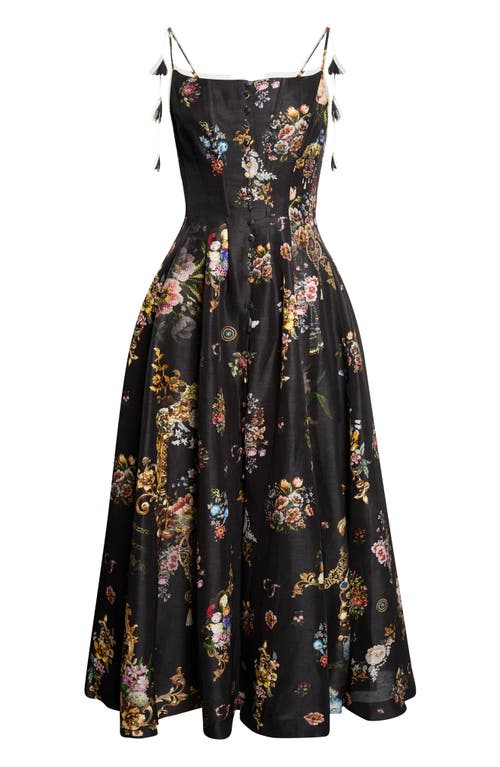 Camilla Camilla Asymmetric Multi Frill Silk Dress