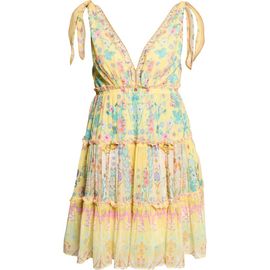 Camilla Camilla Barcelona Print Tiered Silk Sundress