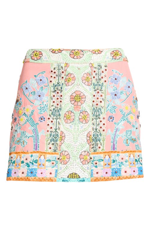 Camilla Camilla Beaded Silk Micro Miniskirt