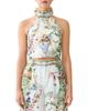 Camilla Camilla Cotton Halter Cropped Top - 1